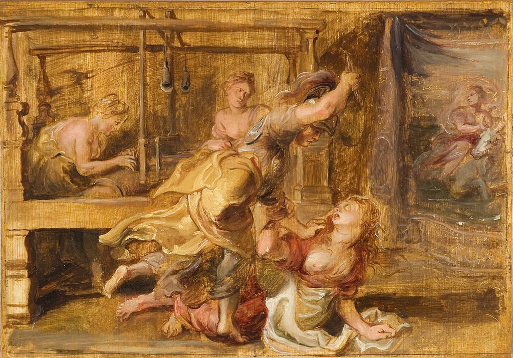 Pallas and Arachne painting peter paul rubens ux design inspiration