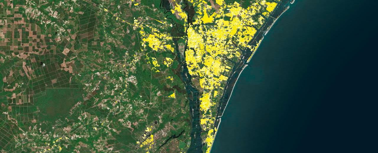 Coastal map from the North Carolina Coastal Atlas