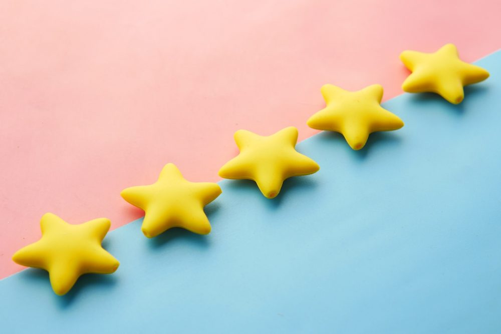 five star qualitative data a/b test