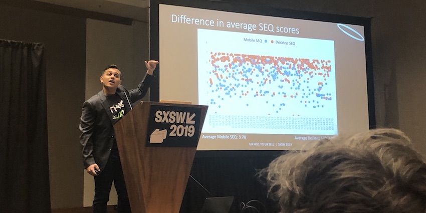 UX research presentation at SXSW 2019