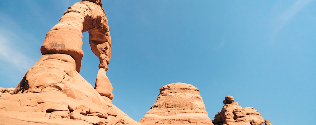 Rock formations shaped by wind