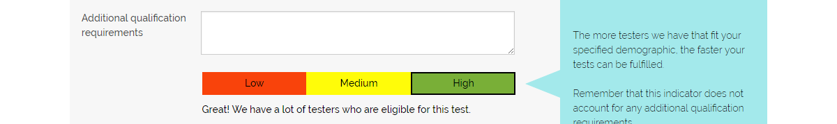 Setting up your user test: Demographic curation