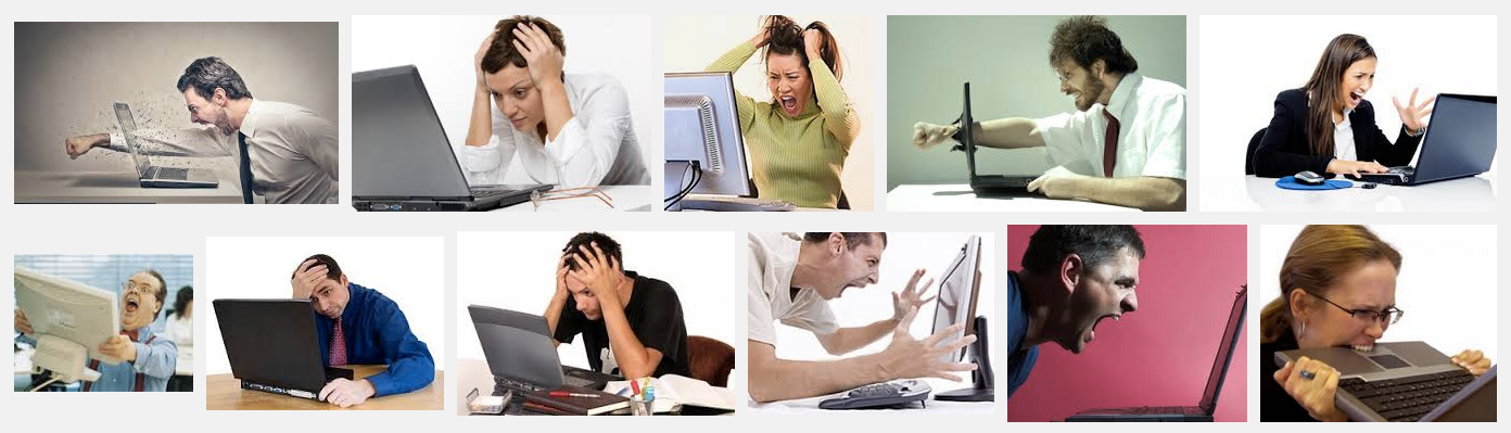 Google image search for "frustrated computer user"