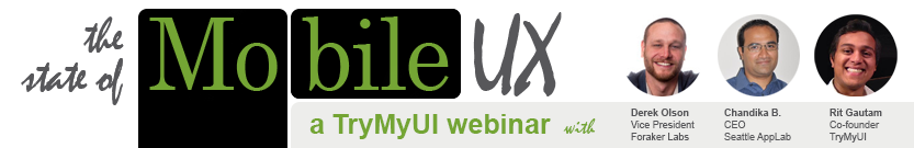 Title banner for the Improving Mobile UX and Usability webinar