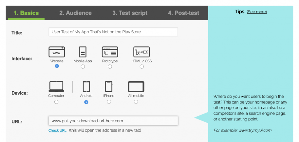 How to set up a user test of your self-hosted mobile app