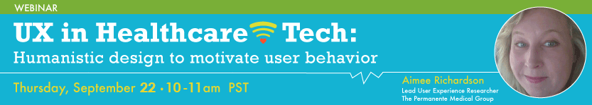 UX in Healthcare Tech webinar